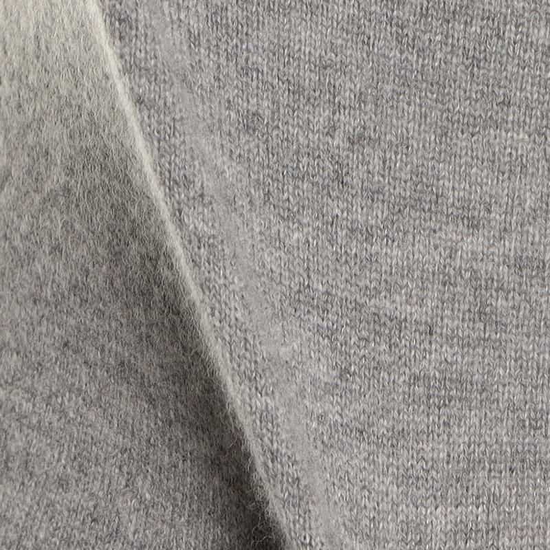 BARNEYS NEW YORK ウールカシミヤクルーネックニットプルオーバー GRAY