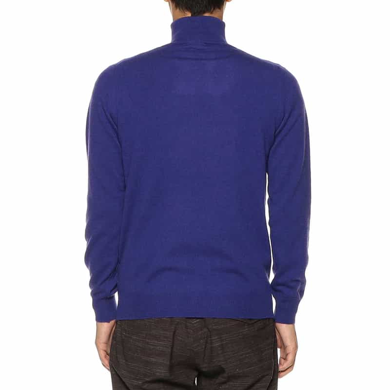 BARNEYS NEW YORK ウールカシミヤタートルネックニットプルオーバー PURPLE