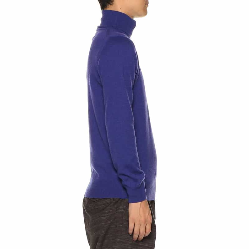 BARNEYS NEW YORK ウールカシミヤタートルネックニットプルオーバー PURPLE