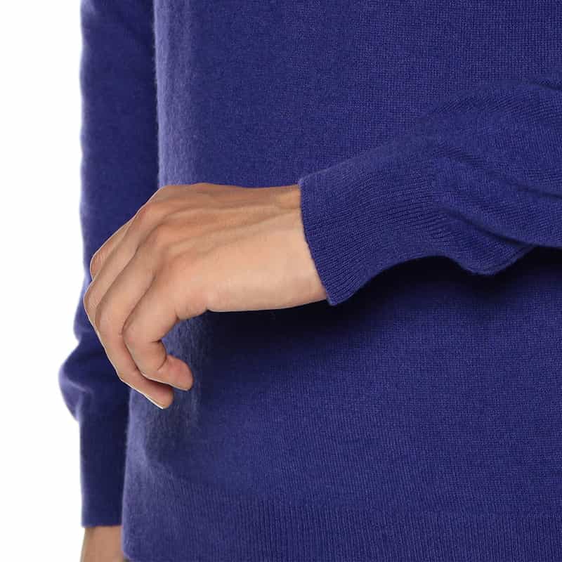 BARNEYS NEW YORK ウールカシミヤタートルネックニットプルオーバー PURPLE