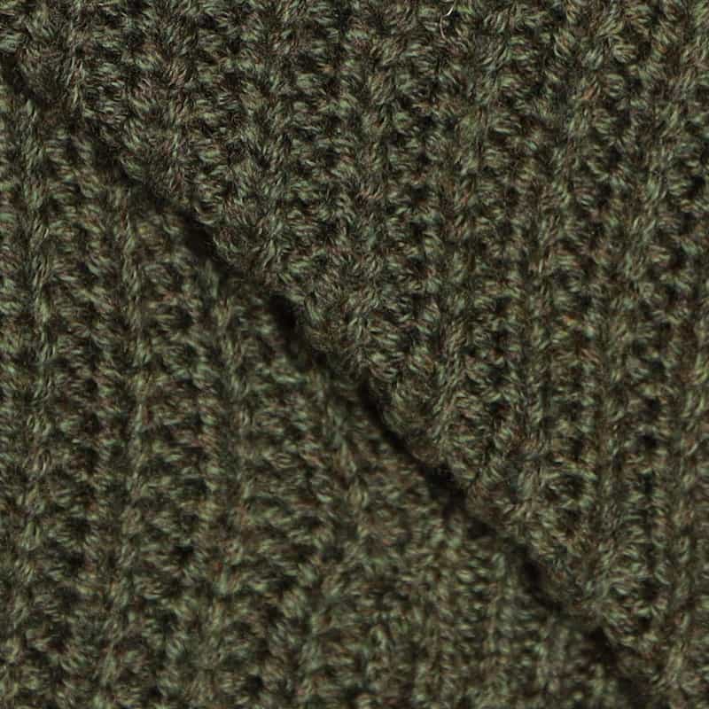 BARNEYS NEW YORK ショールカラーニットカーディガン KHAKI