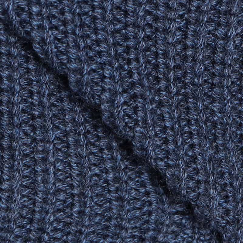BARNEYS NEW YORK ショールカラーニットカーディガン NAVY