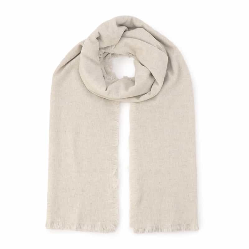 ASAUCE MELER フリンジスカーフ IVORY