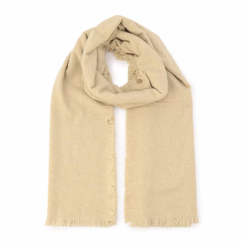 ASAUCE MELER フリンジスカーフ LT BEIGE