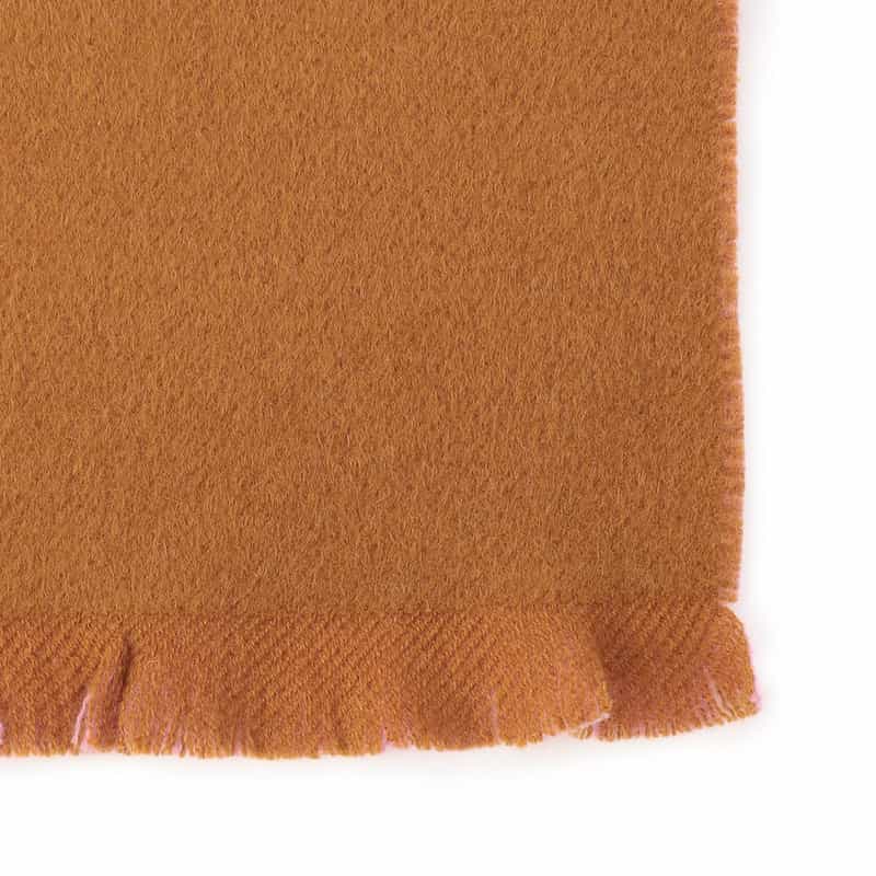 ASAUCE MELER カシミヤ リバーシブルスカーフ CAMEL