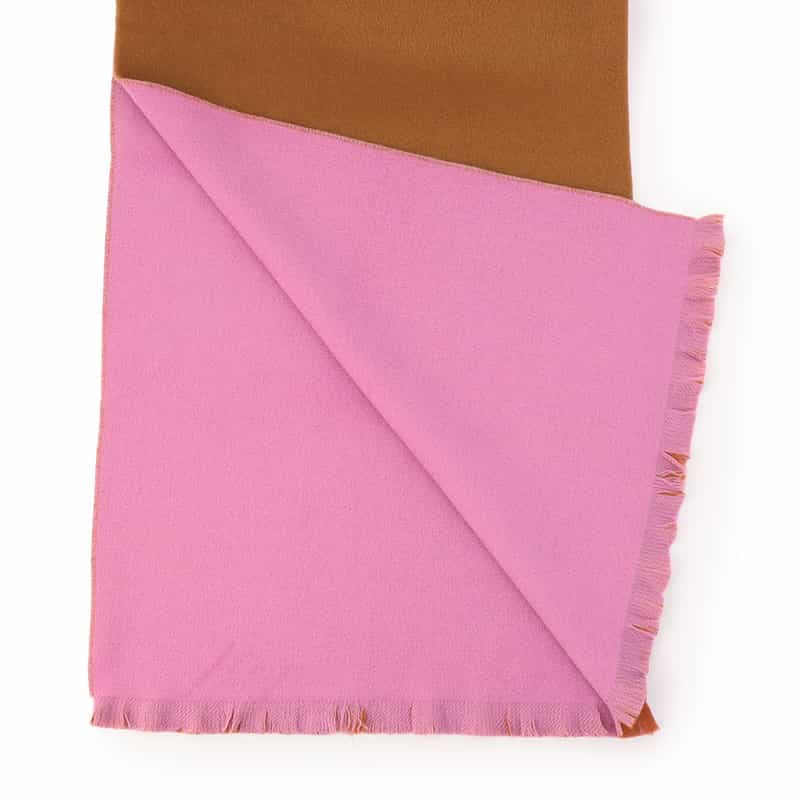 ASAUCE MELER カシミヤ リバーシブルスカーフ CAMEL