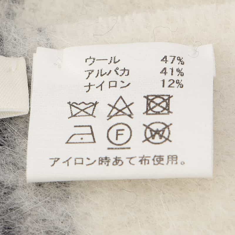 ASAUCE MELER チェック柄スカーフ WHITE