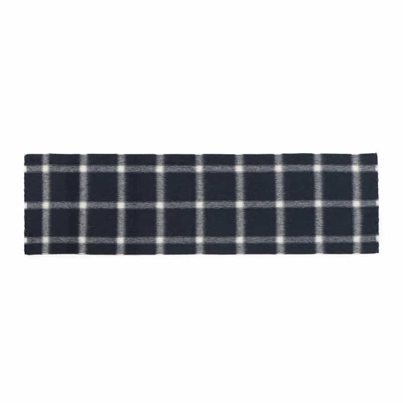 ASAUCE MELER チェック柄スカーフ NAVY