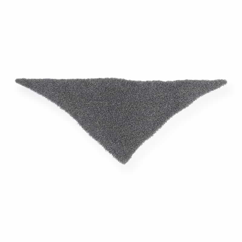 ASAUCE MELER トライアングル ニットスカーフ GRAY
