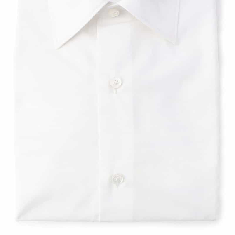 FINAMORE ドレスシャツ "MILANO" WHITE