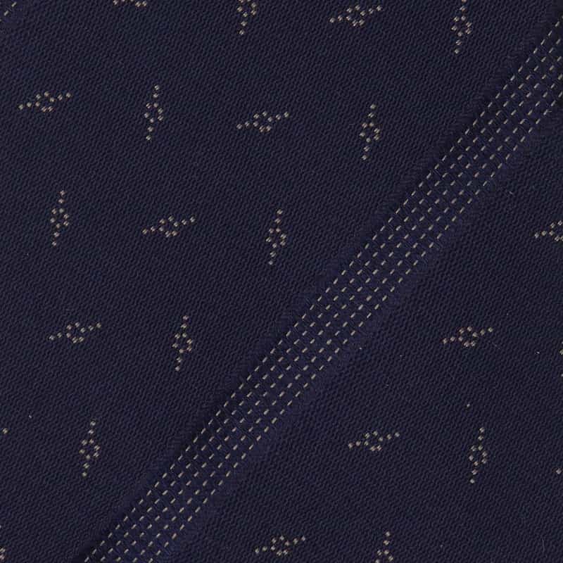 ATTO VANNUCCI FIRENZE 小紋ストライプ柄セッテピエゲタイ NAVY