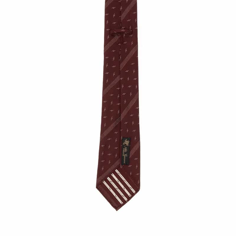 ATTO VANNUCCI FIRENZE 小紋ストライプ柄セッテピエゲタイ WINE