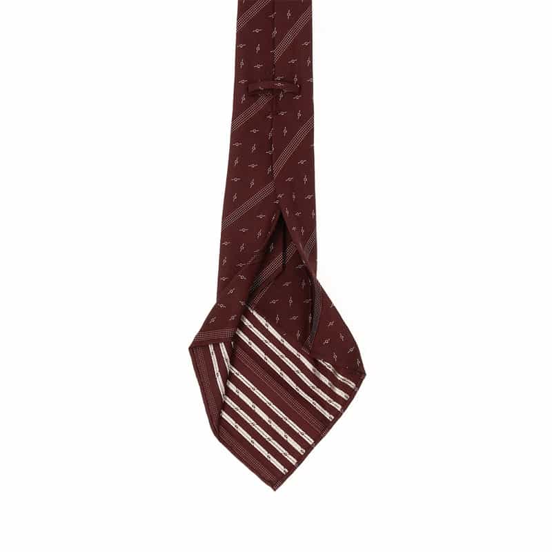 ATTO VANNUCCI FIRENZE 小紋ストライプ柄セッテピエゲタイ WINE