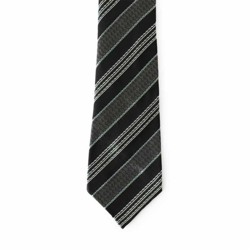 ATTO VANNUCCI FIRENZE ストライプ柄セッテピエゲタイ BLACK