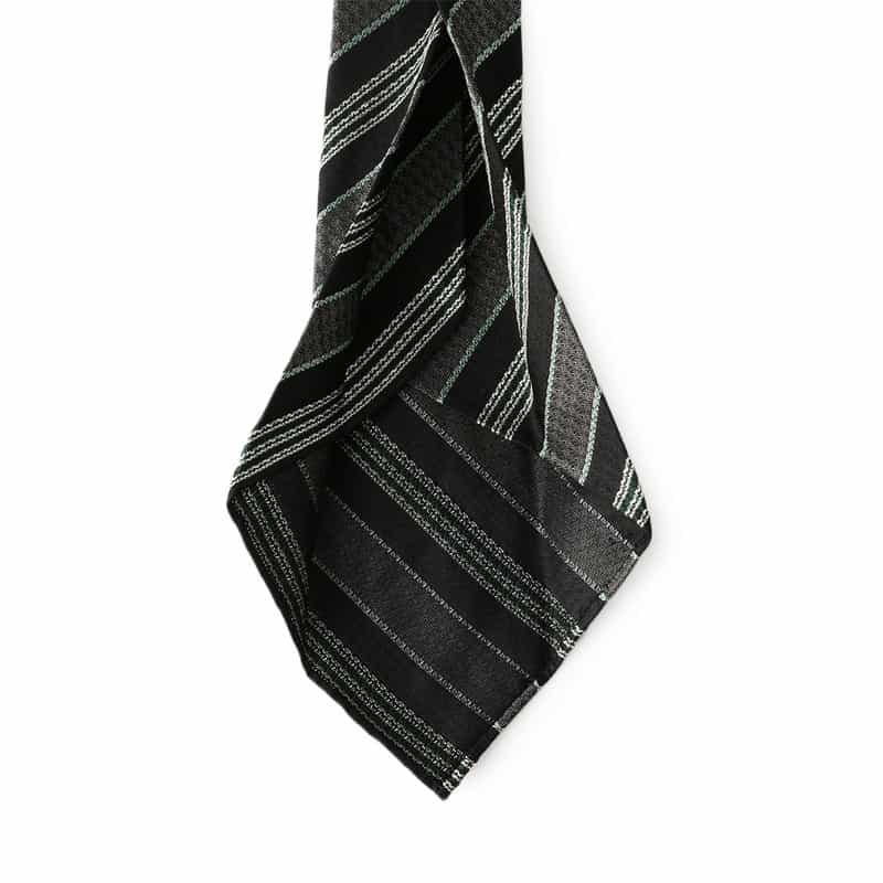 ATTO VANNUCCI FIRENZE ストライプ柄セッテピエゲタイ BLACK