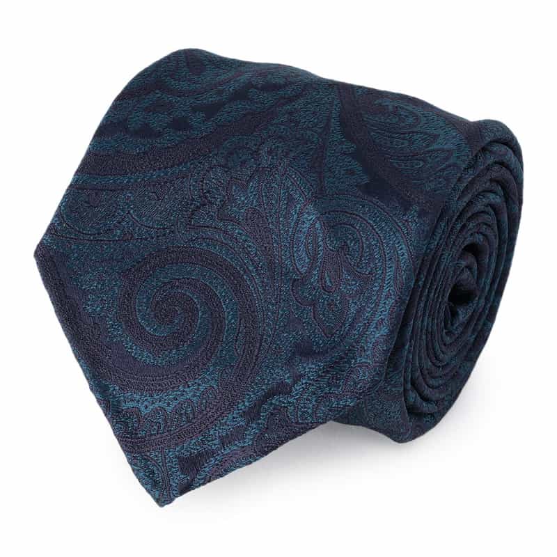 ATTO VANNUCCI FIRENZE ペイズリー柄セッテピエゲタイ NAVY