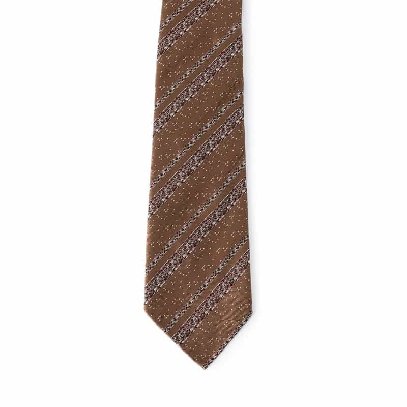 ATTO VANNUCCI FIRENZE メランジストライプ柄セッテピエゲタイ BEIGE