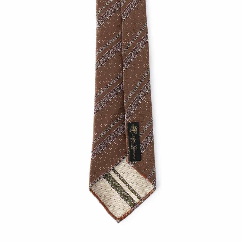 ATTO VANNUCCI FIRENZE メランジストライプ柄セッテピエゲタイ BEIGE