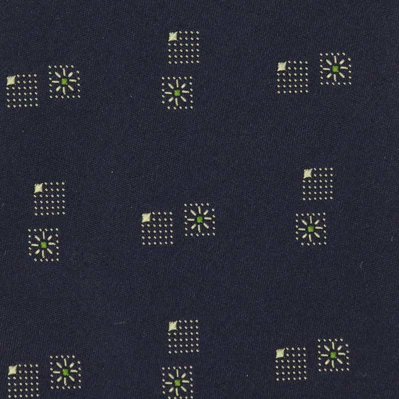 ATTO VANNUCCI FIRENZE スクエア柄セッテピエゲタイ NAVY