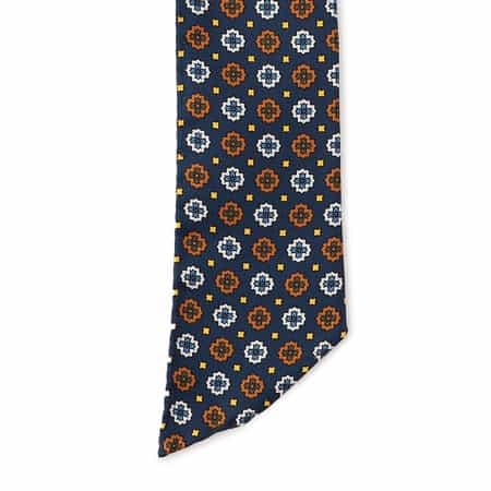 未使用 タイユアタイ 9折り アズーロエマローネ ネイビー小紋 期間限定お値下げ 未使用 タイユアタイ 9折り アズーロエ