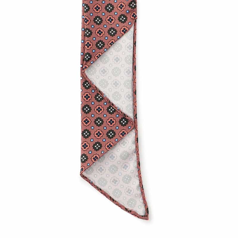 ATTO VANNUCCI FIRENZE 小紋柄アスコットタイ PINK