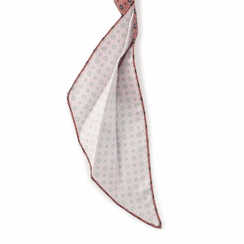 ATTO VANNUCCI FIRENZE 小紋柄アスコットタイ PINK