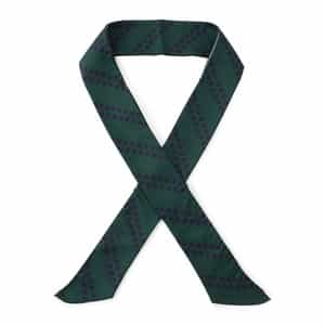 ドットストライプ柄アスコットタイ