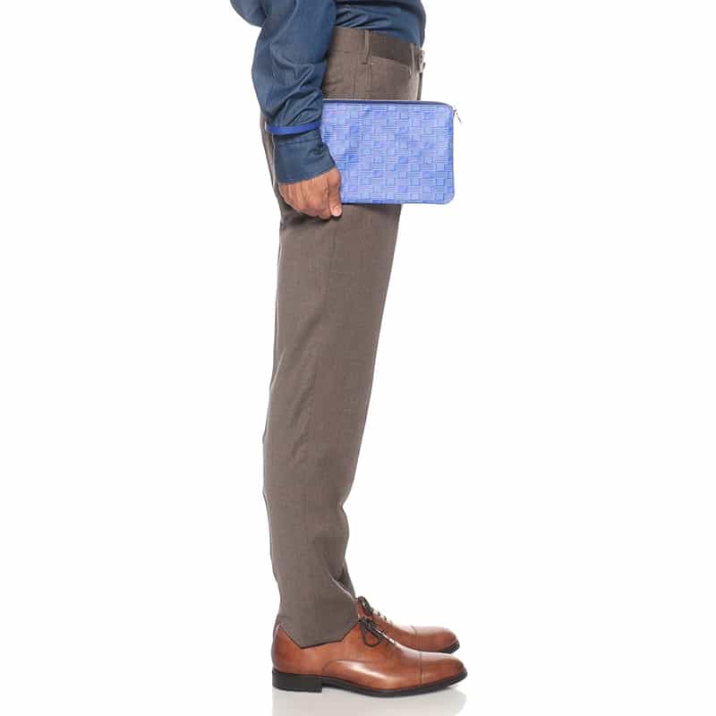 MOREAU PARIS "SAINT TROPEZ" クラッチバッグ BLUE