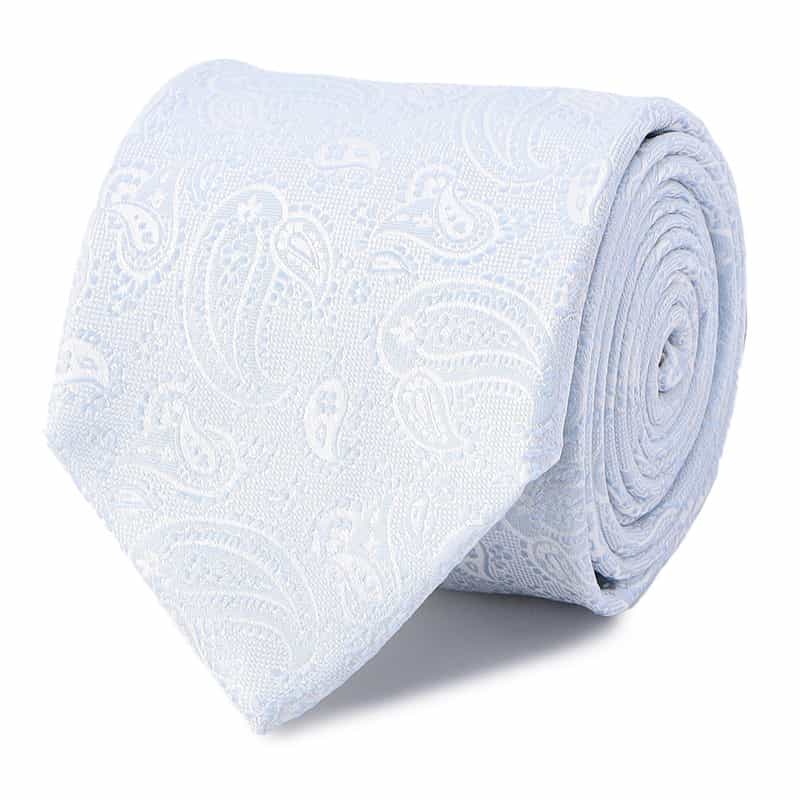 ALTEA ペイズリー柄タイ LIGHT BLUE