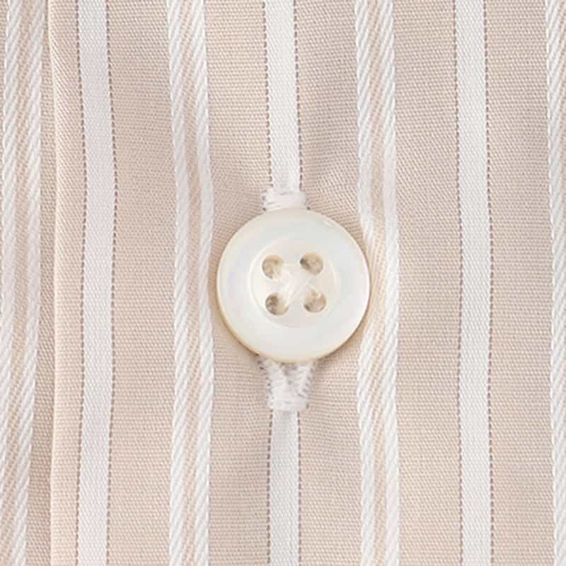 BARNEYS NEW YORK ストライプ柄ドレスシャツ "MADISON" BEIGE