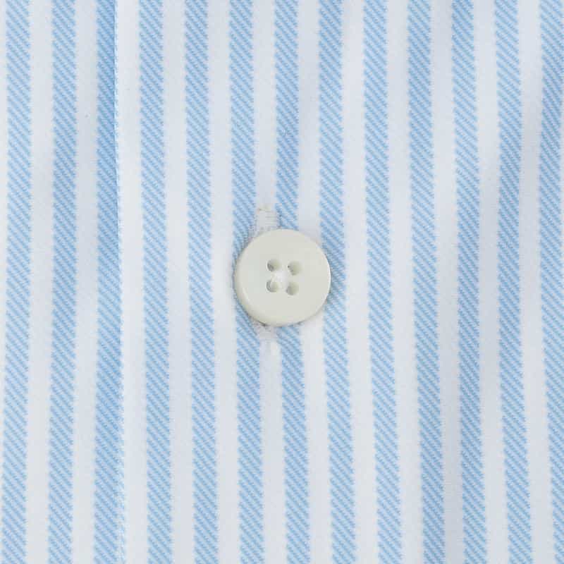 XACUS ストライプ柄ドレスシャツ LIGHT BLUE
