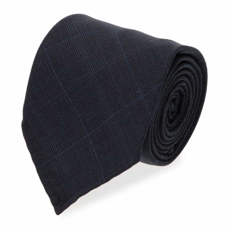 AD&C チェック柄タイ NAVY