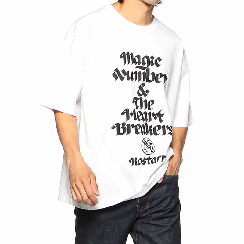 MAGIC NUMBER MAGIC NUMBER X BEDWIN & THE HEARTBREAKERS 限定プリントTシャツ WHITE
