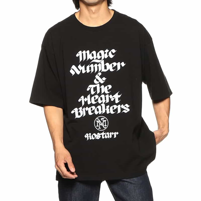 MAGIC NUMBER MAGIC NUMBER X BEDWIN & THE HEARTBREAKERS　限定プリントTシャツ BLACK