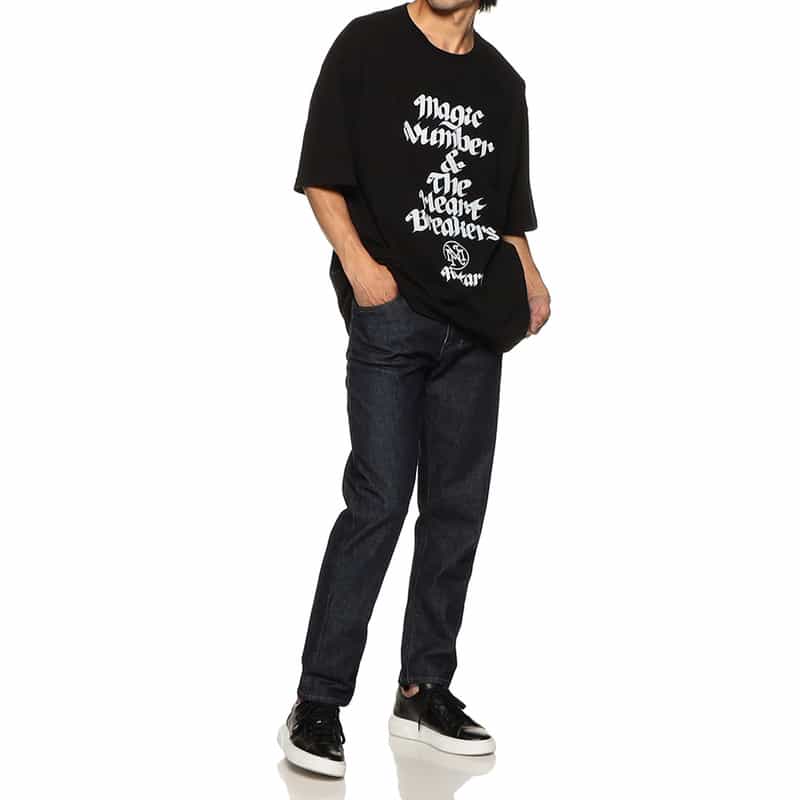 MAGIC NUMBER MAGIC NUMBER X BEDWIN & THE HEARTBREAKERS 限定プリントTシャツ BLACK