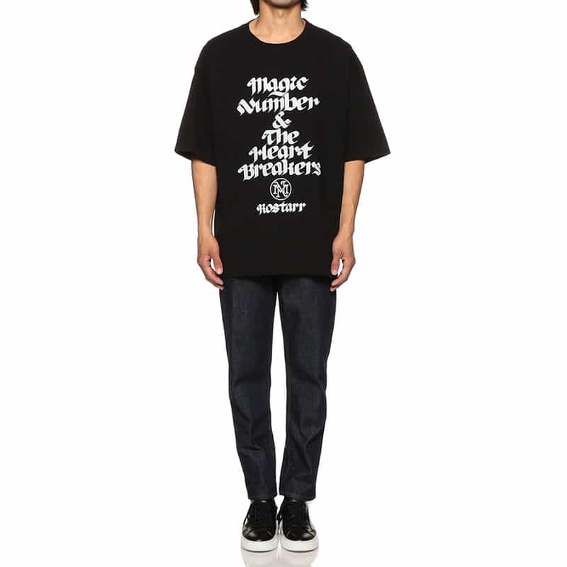 MAGIC NUMBER MAGIC NUMBER X BEDWIN & THE HEARTBREAKERS 限定プリントTシャツ BLACK