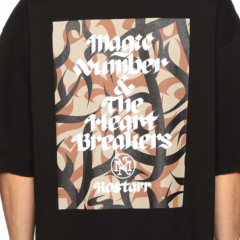 MAGIC NUMBER MAGIC NUMBER X BEDWIN & THE HEARTBREAKERS バーニーズ　ニューヨーク限定バックプリントTシャツ BLACK