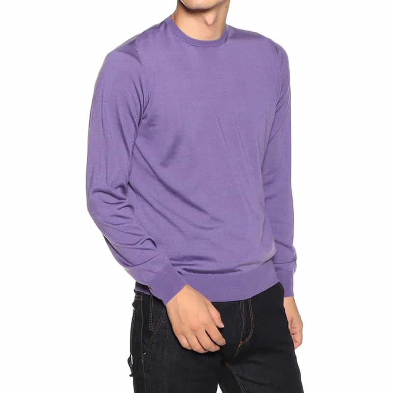 FILIPPO DE LAURENTIIS クルーネックニットプルオーバー PURPLE