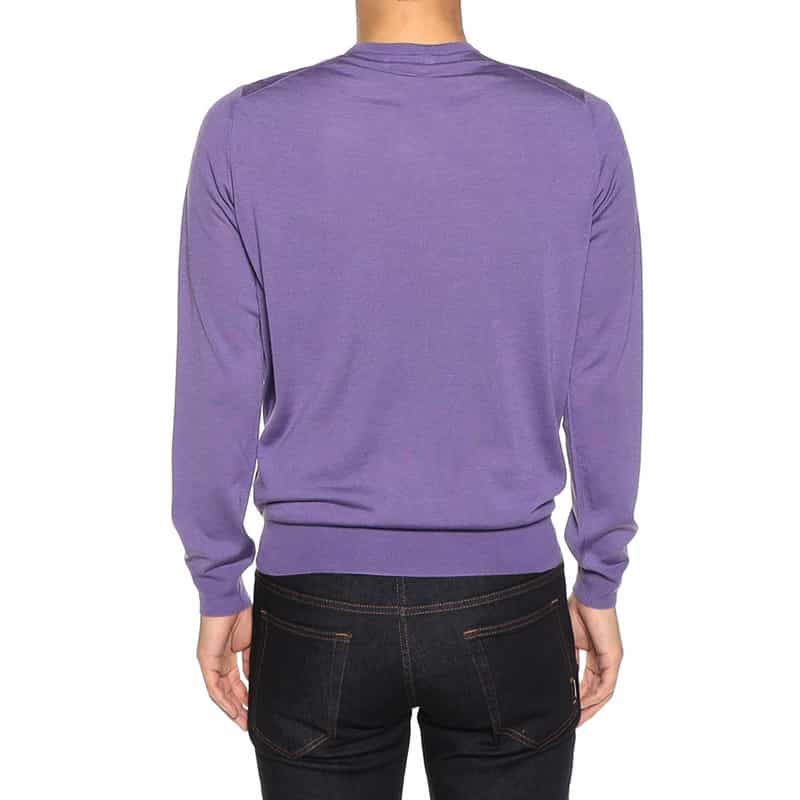FILIPPO DE LAURENTIIS クルーネックニットプルオーバー PURPLE