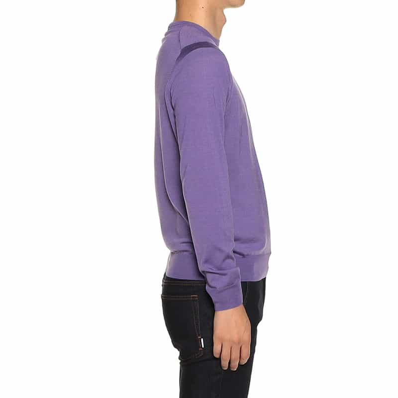 FILIPPO DE LAURENTIIS クルーネックニットプルオーバー PURPLE