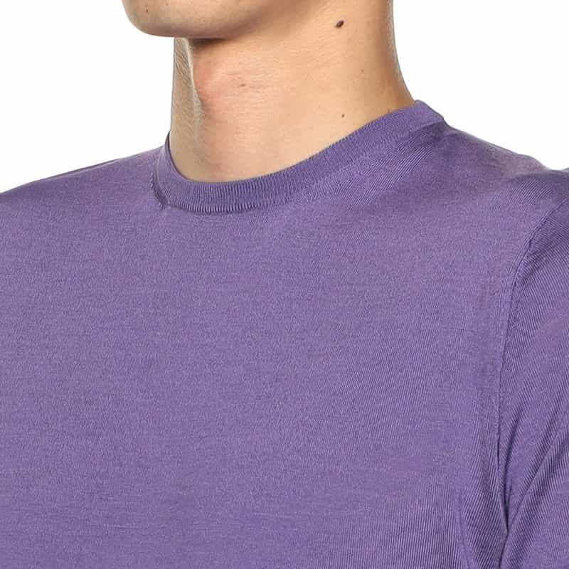 FILIPPO DE LAURENTIIS クルーネックニットプルオーバー PURPLE
