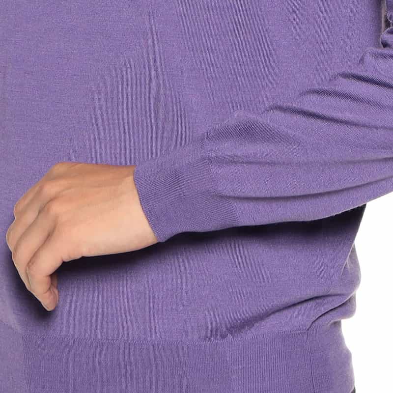 FILIPPO DE LAURENTIIS クルーネックニットプルオーバー PURPLE