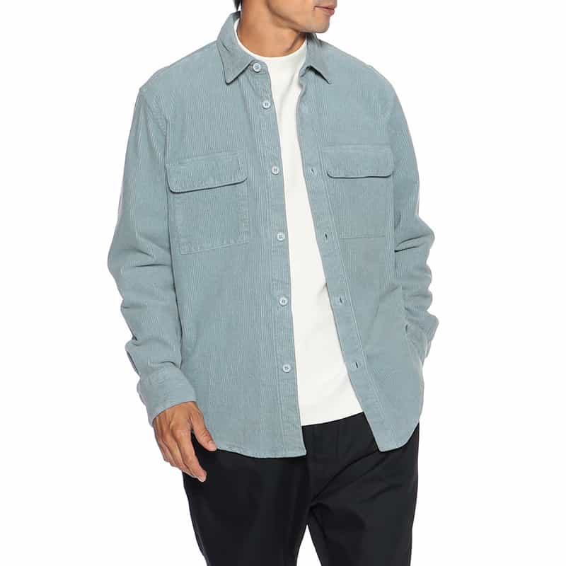 BAGUTTA コーデュロイシャツ GRAY