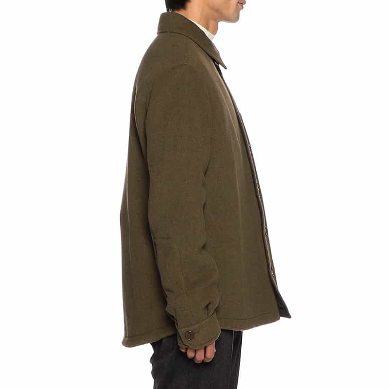 T_COAT ウールシャツジャケット "TO" KHAKI