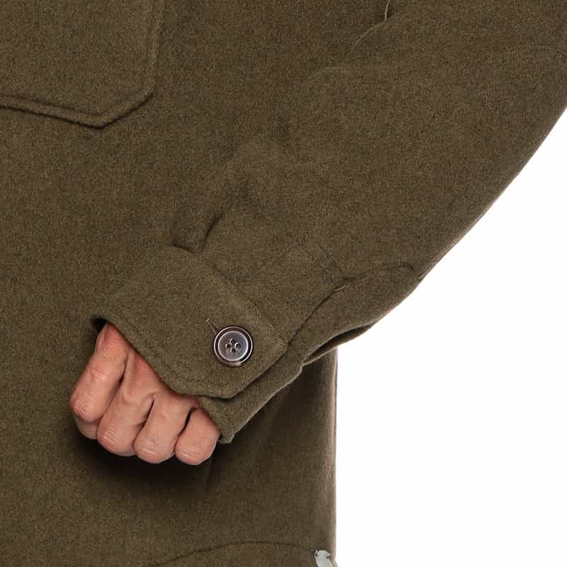 T_COAT ウールシャツジャケット "TO" KHAKI