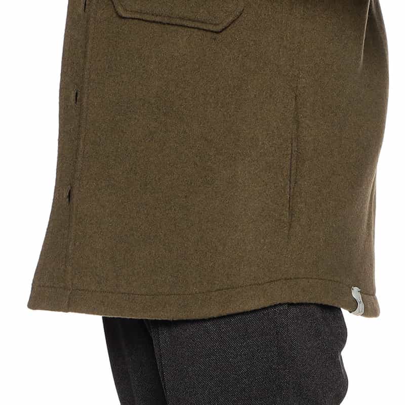 T_COAT ウールシャツジャケット "TO" KHAKI