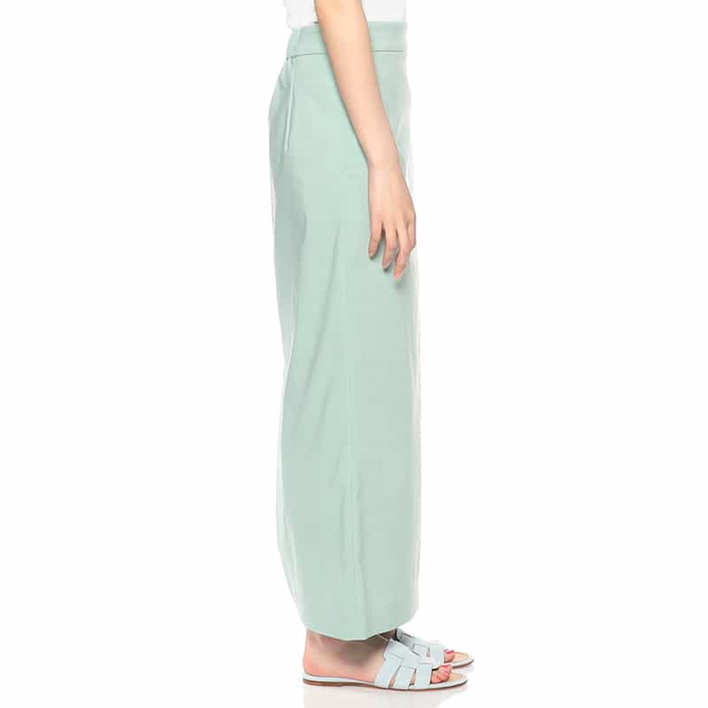 BARNEYS NEW YORK ウォッシャブルIラインスカート LIGHT GREEN