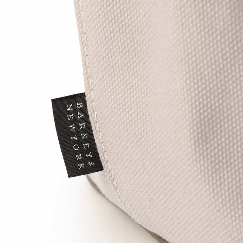 BARNEYS NEW YORK キャンバス × レザー トートバッグ LIGHT GRAY