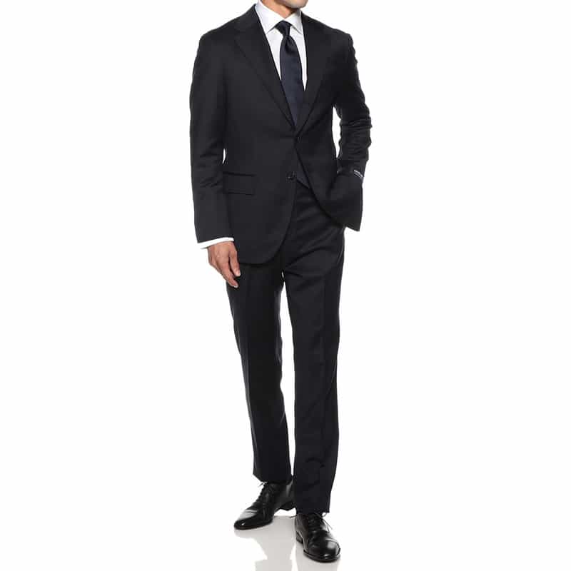 BARNEYS NEW YORK ライトフランネルスーツ NAVY