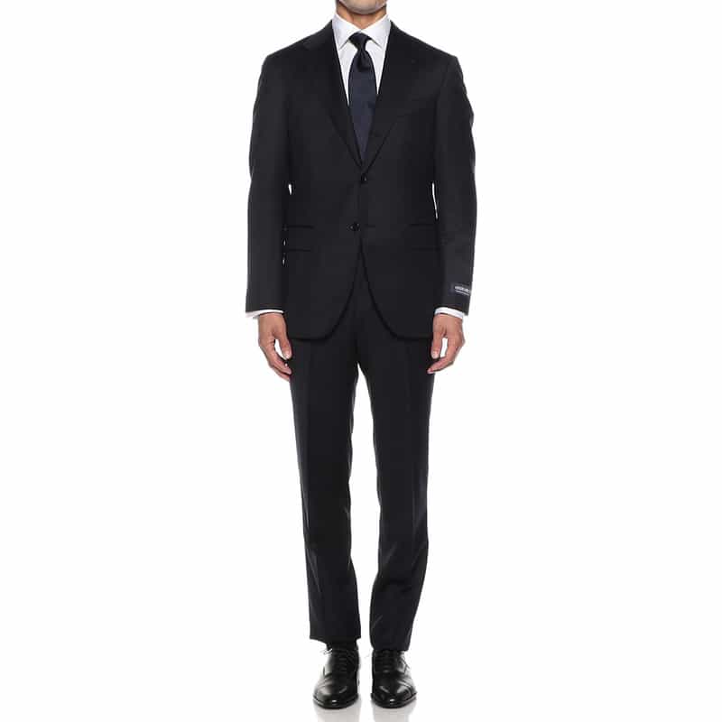 BARNEYS NEW YORK ライトフランネルスーツ NAVY